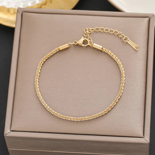 2023 Trendy Minimalist Titanium Steel Bracelets for Women